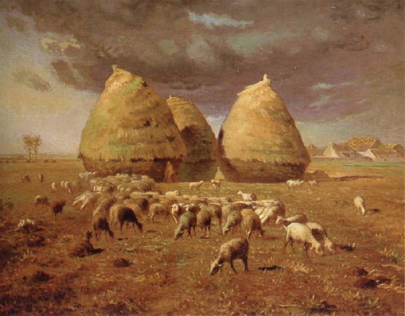 Jean Francois Millet Spring,haymow France oil painting art